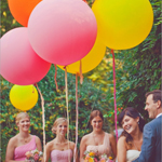 Большие шары для свадебной фотосессии