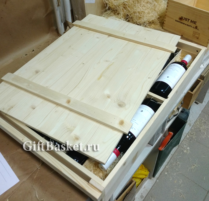 Деревянный ящик для коллекци вин на 12 бутылок