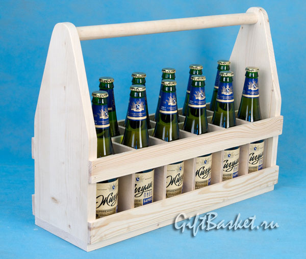 Ящик для пива на 12 бутылок "Наша тара, Ваше пиво!" 