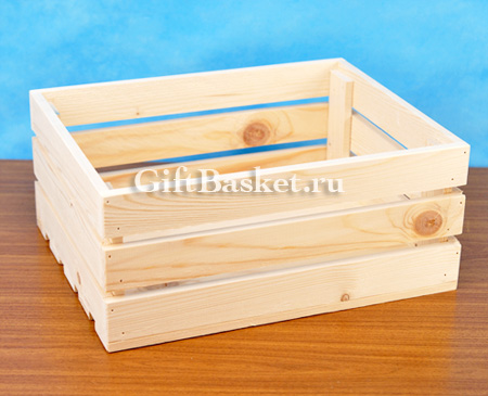 Реечный деревянный ящик "Стандартный" (32х25х14) арт. 7602