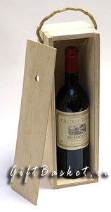 Деревянный пенал для бутылки вина "Классик", арт 7603
