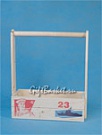 Реечный деревянный ящик с ручкой (декупаж), арт. 7637